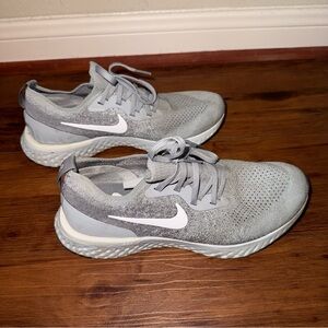 Nike Epicreact Gray Athletic Sneakers for runners, athletes, active, gym girly